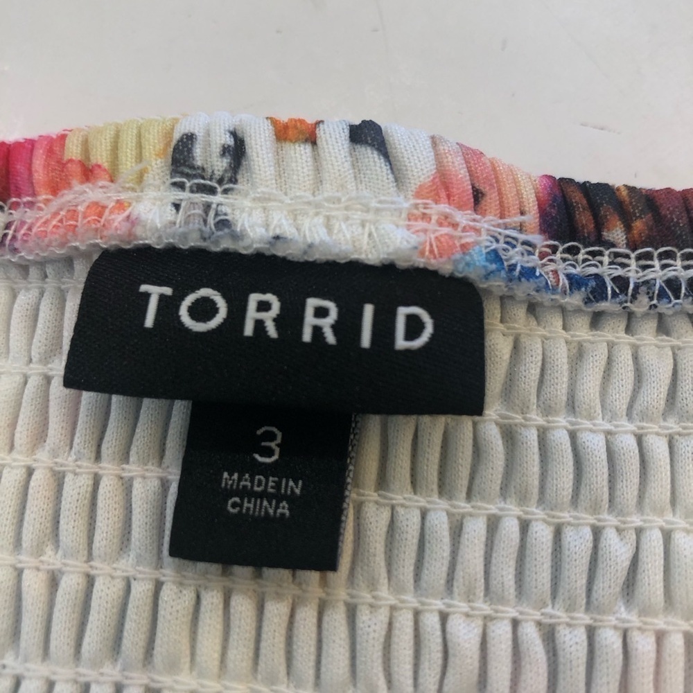 Torrid Size 3 floral spaghetti strap midi maxi dress. Summer brunch luncheon - Picture 8 of 10